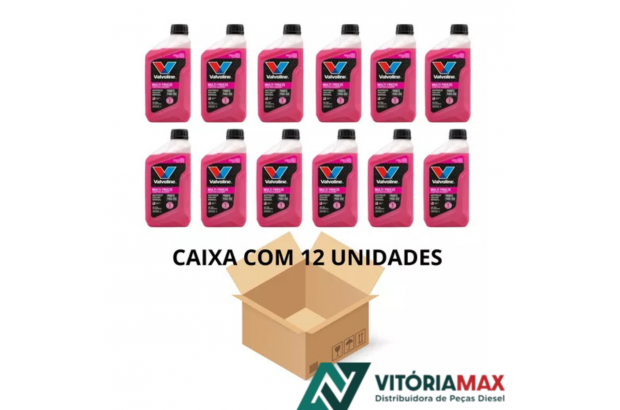 Caixa Com 12 Fluido Para Radiadores Pronto Para Uso  1Litro