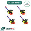Kit 6 Lanternas Laterais Led Tipo Facchini Âmbar Bivolt