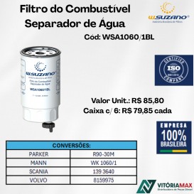 Filtro De Combustível Separador De Água Blindado VOLVO/SCANIA 