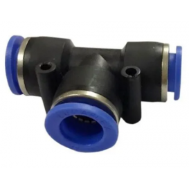 CONEXÃO PNEUMÁTICA UNIÃO T 6MM EMENDA TUBO PUN